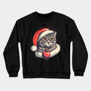 Cute Kitty Xmas Crewneck Sweatshirt